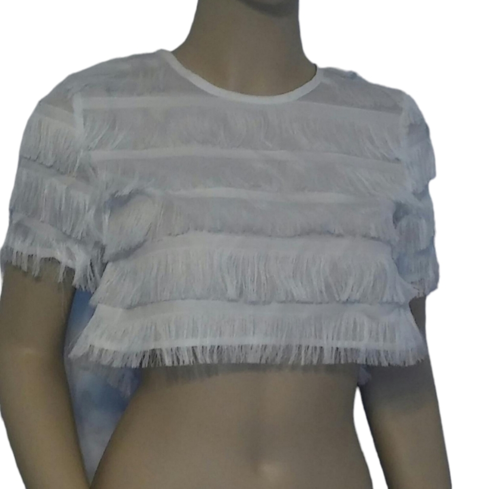 Fringe crop top size 4